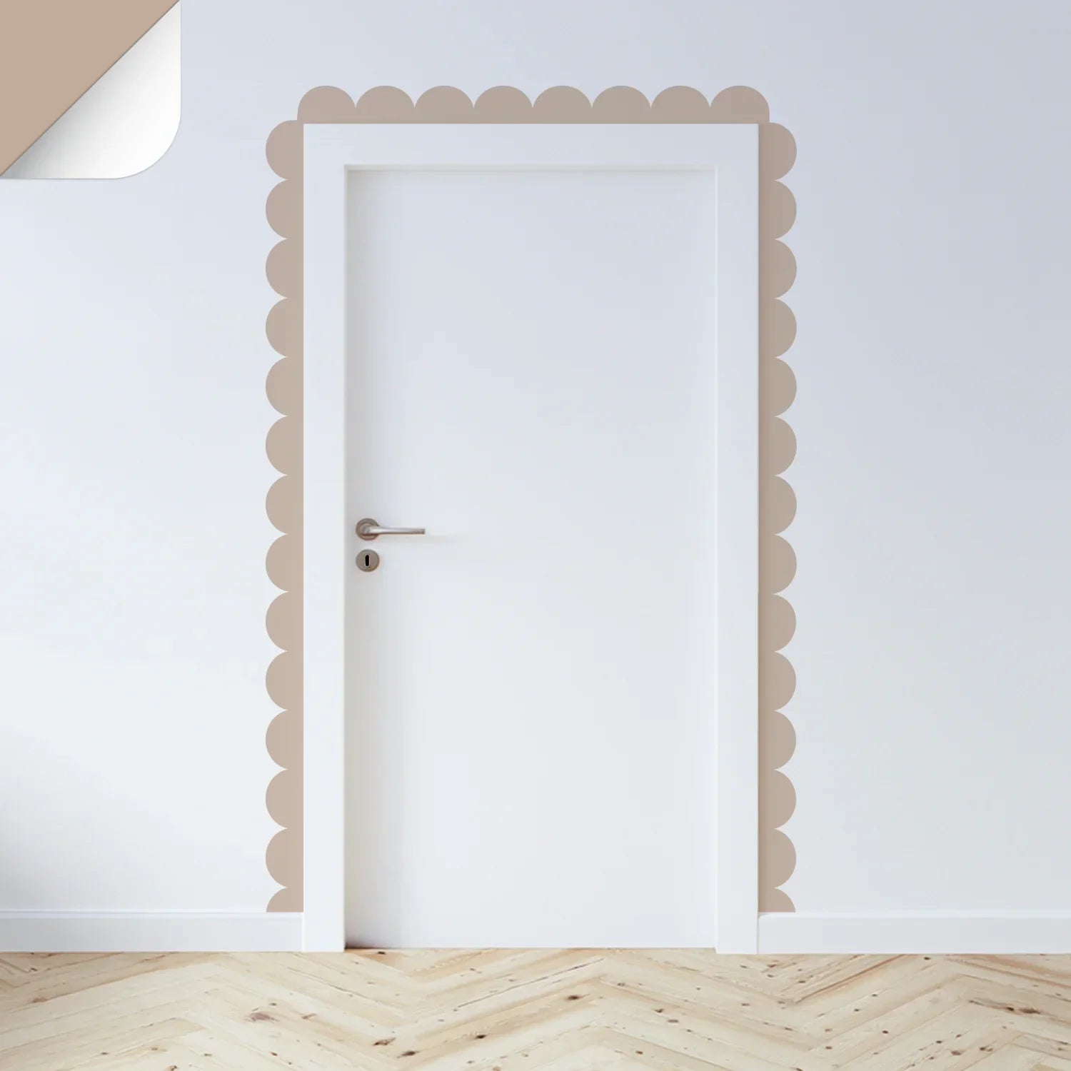 Neutrals Scalloped Border Decals - Tan - DW14. Borders