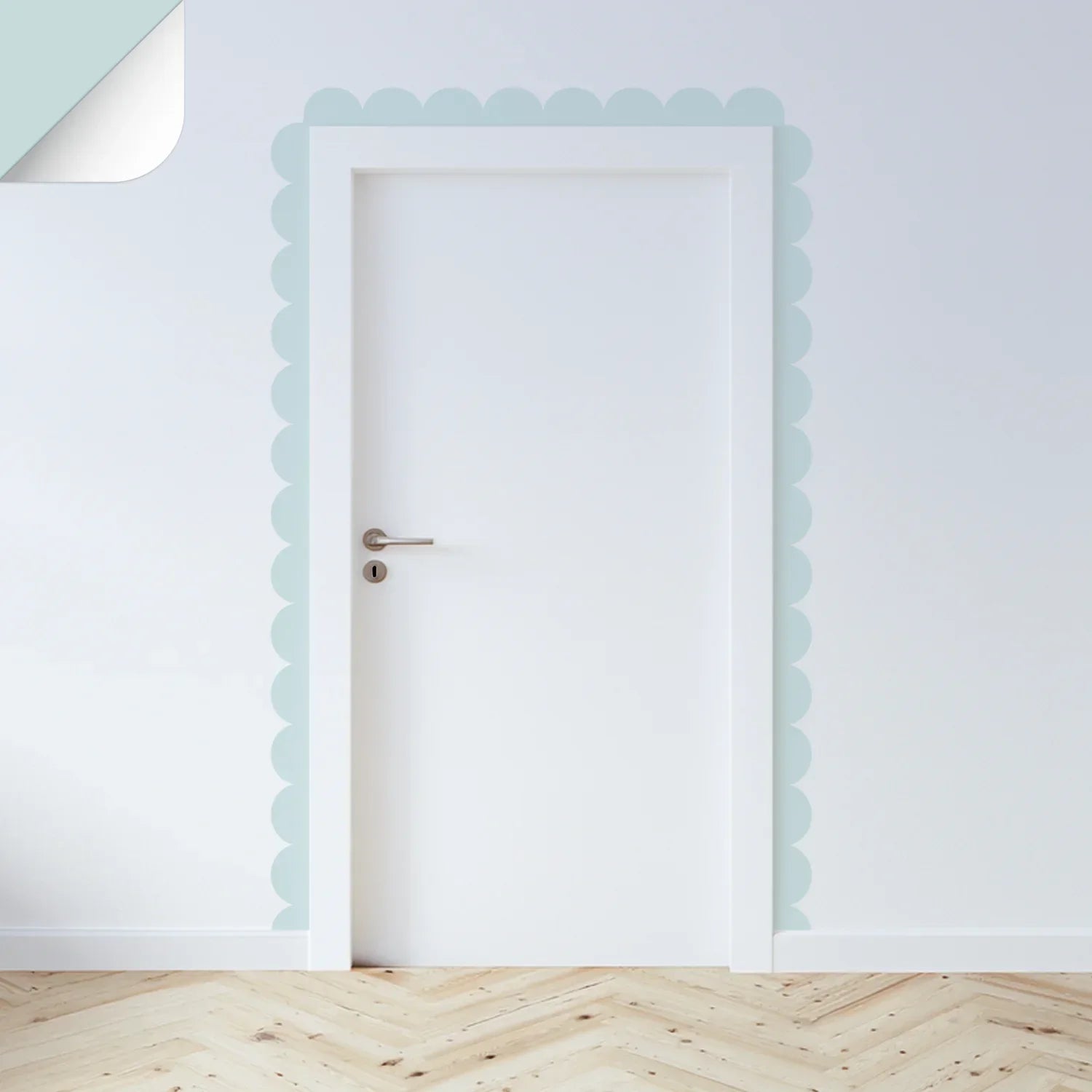 Blues Scalloped Border Decals - Mint - DW14. Borders