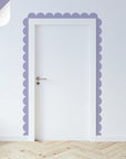 Pinks & Purples Scalloped Border Decals - Purple - DW14.