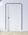 Pinks & Purples Scalloped Border Decals - Purple - DW14.