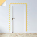 Oranges & Yellows Scalloped Border Decals - Yellow - DW14.