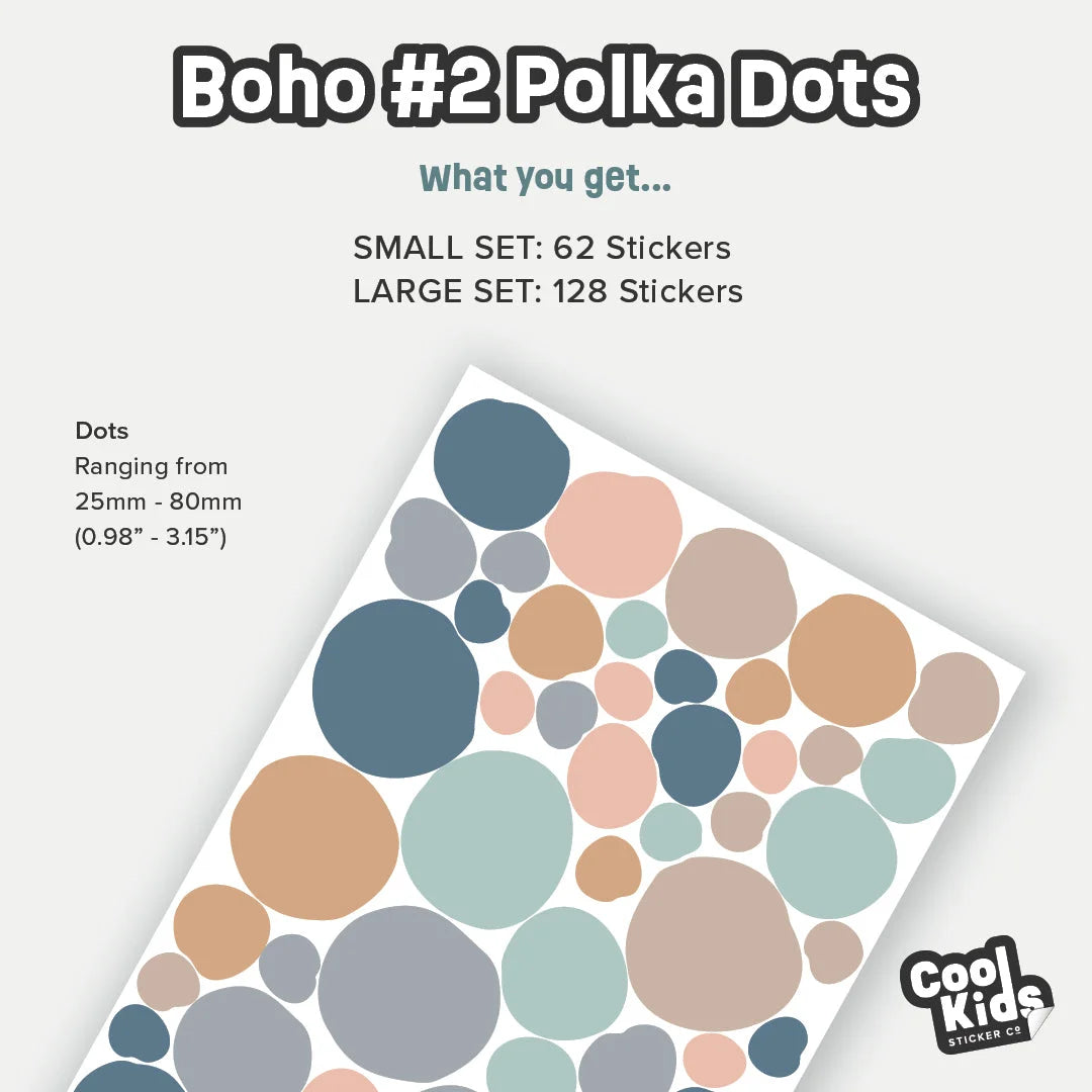 BOHO #2 Polka Dot Wall Decal - Decals - Polka Dots