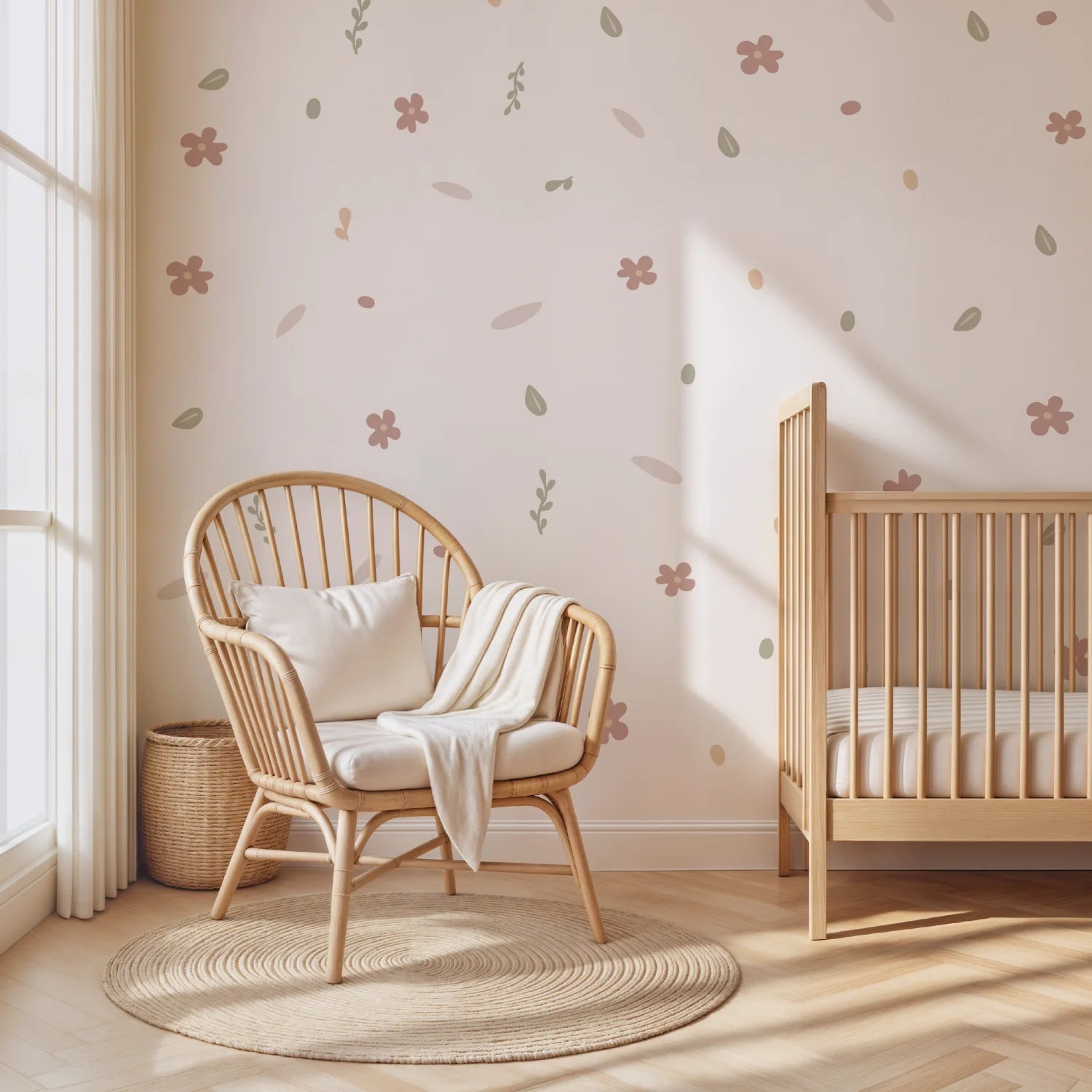 Boho Florals Wall Decal - DW2. Floral Decals