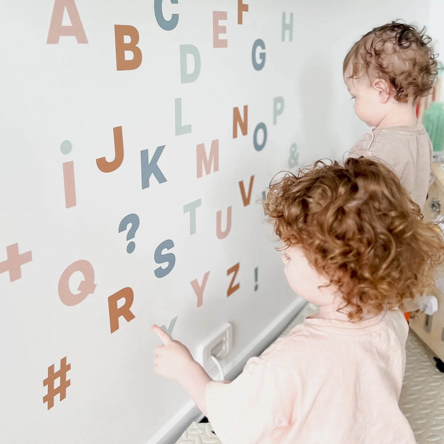 Bold Alphabet Fabric Wall Decal Multi DW10. Decals