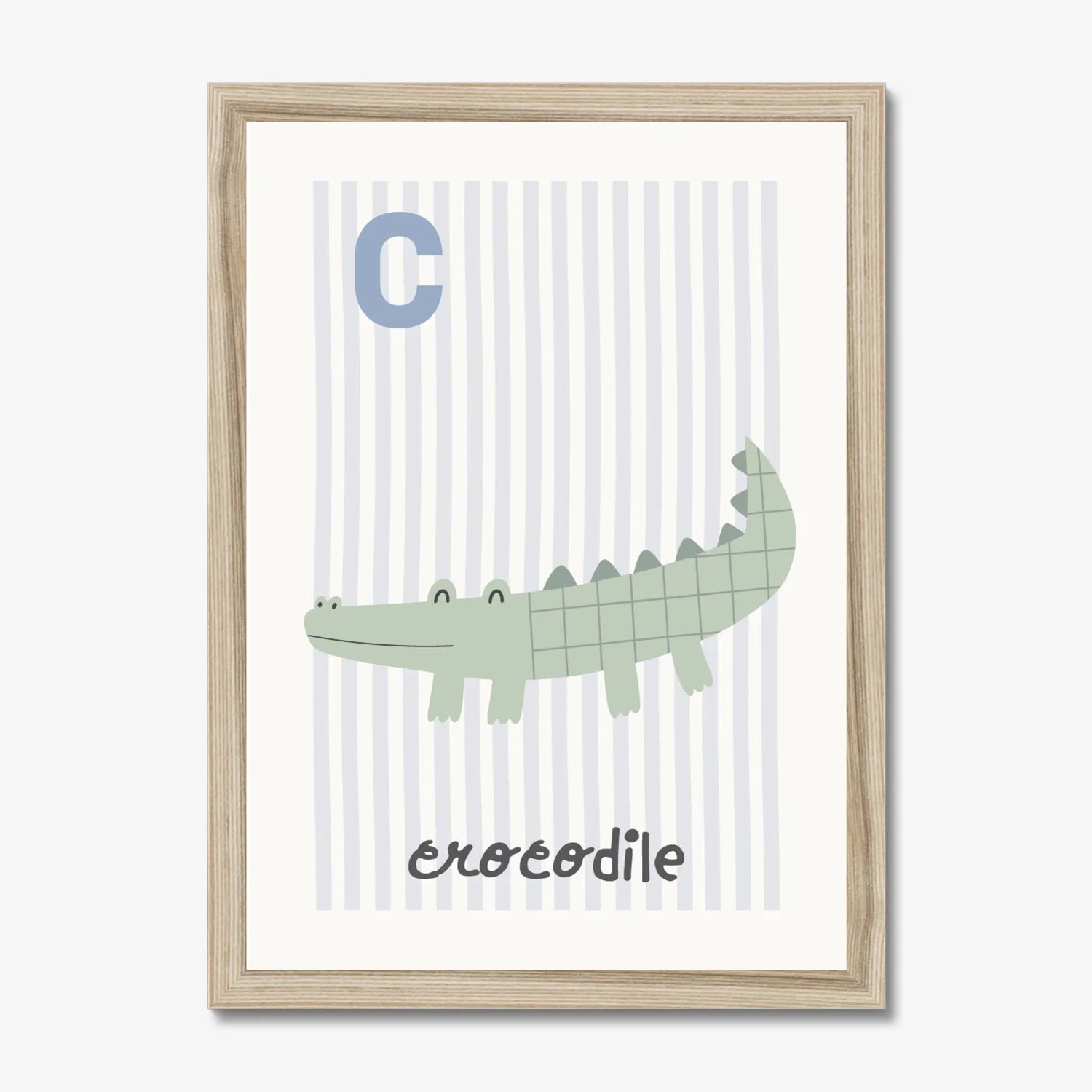 C is for Crocodile Print - WP1. Wall Prints