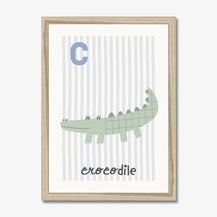 C is for Crocodile Print