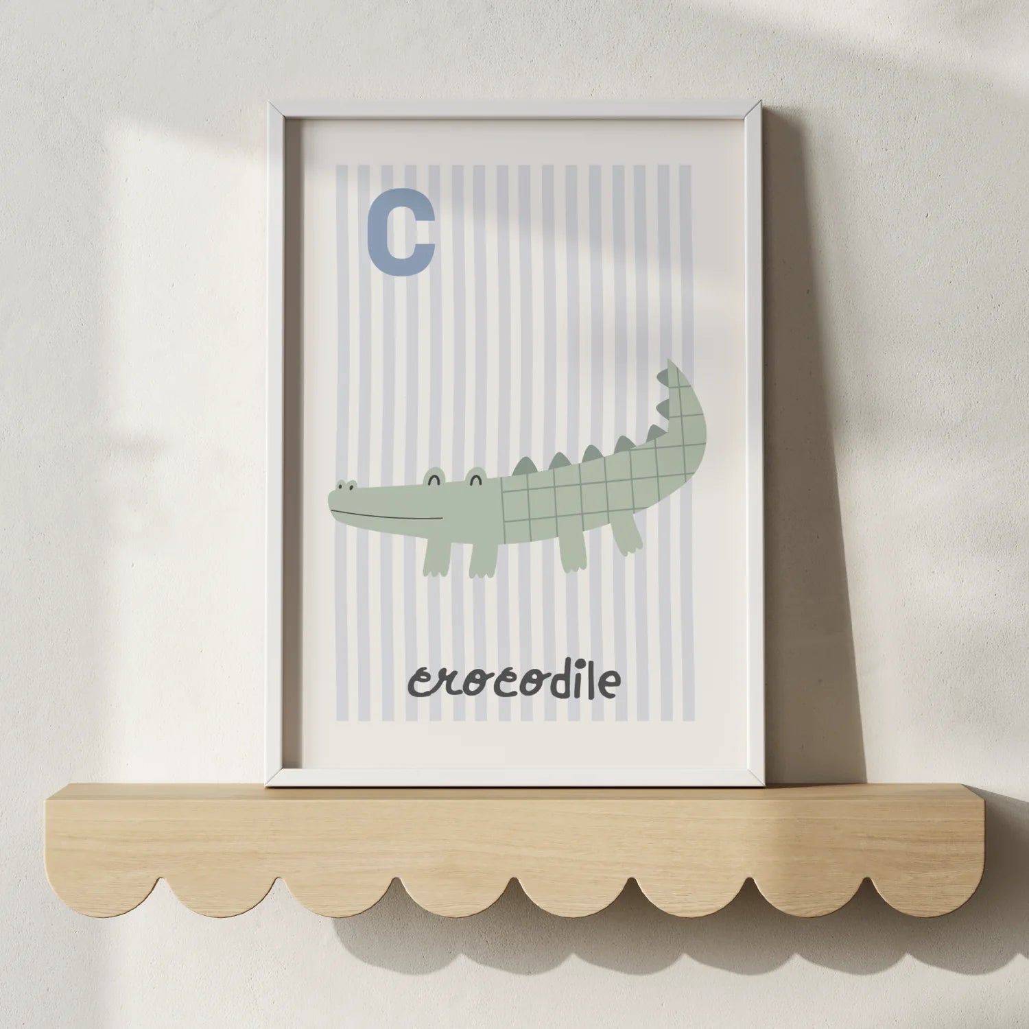 C is for Crocodile Print - WP1. Wall Prints