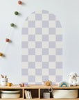 Checkered Patterned Arch Wall Decals - Medium / Milk &