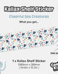 Kallax Shelf Cheerful Sea Creatures Decal - Furniture