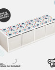Kallax Shelf Cheerful Sea Creatures Decal - Furniture