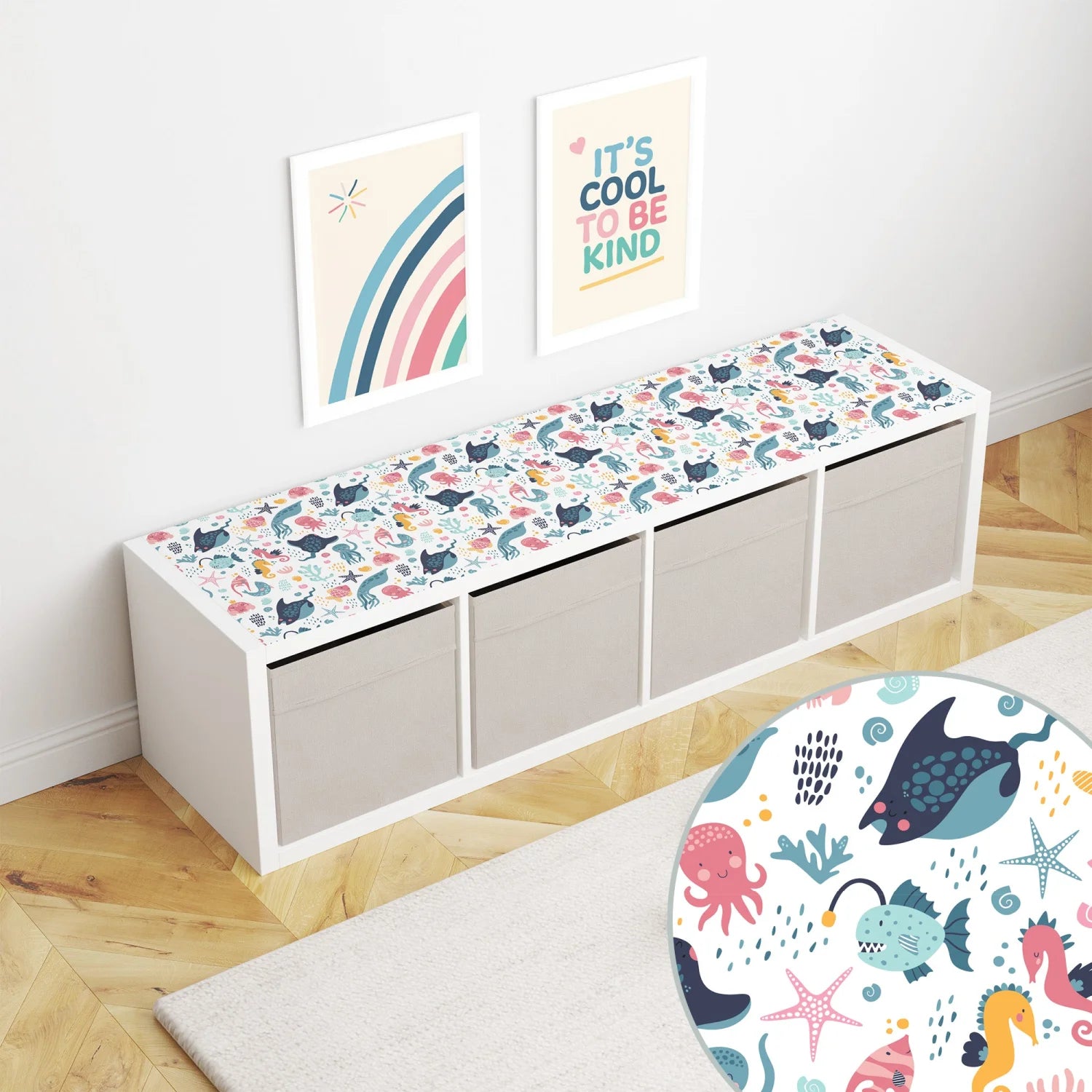 Cheerful Sea Creatures Decal DF5.