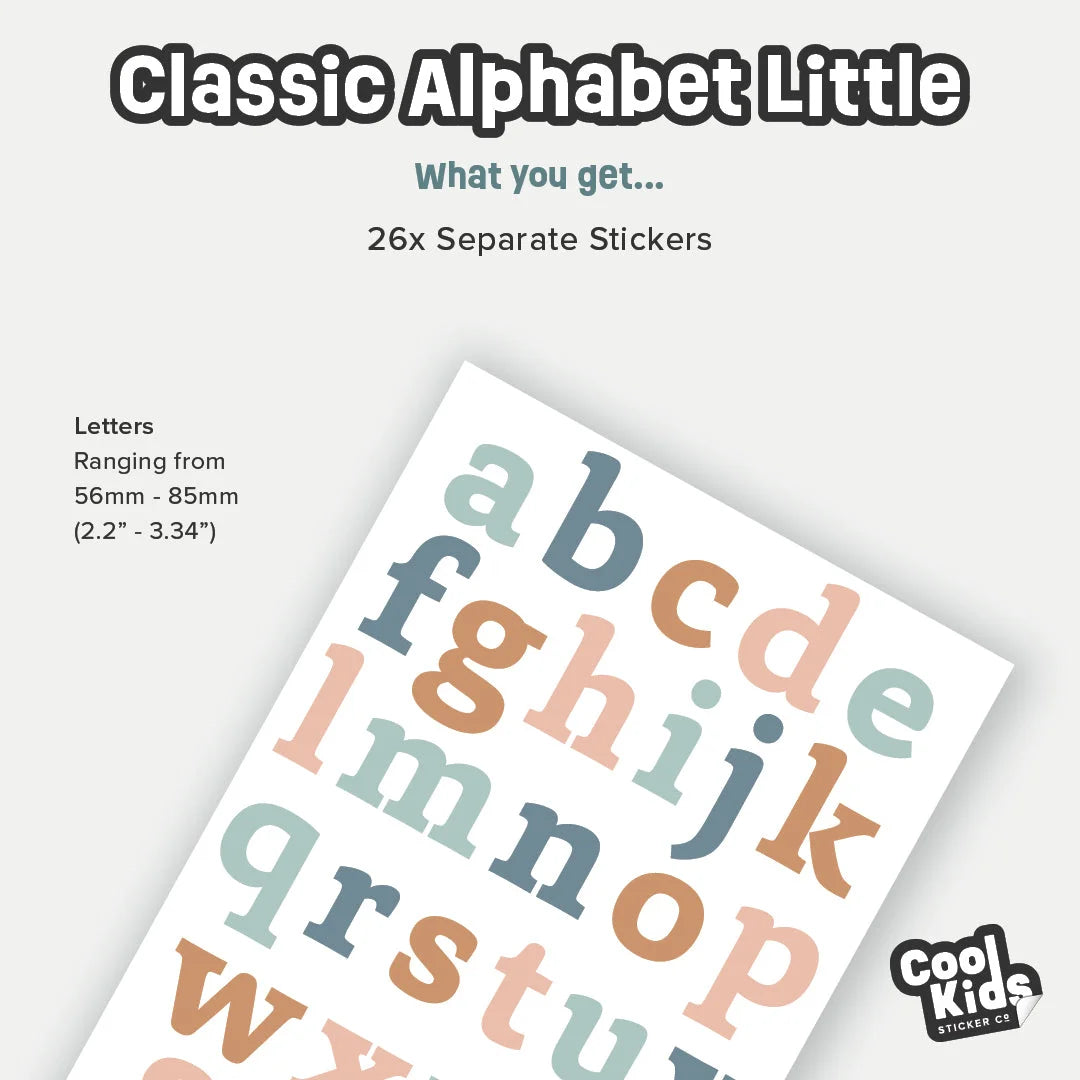 Classic Alphabet Wall Decal - Little Letters - Decals