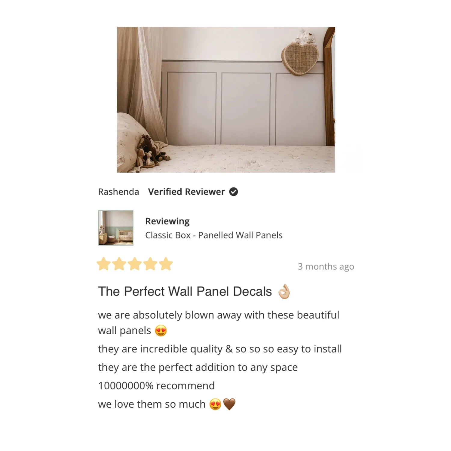 Classic Box - Panelled Wall Panels - DW11.