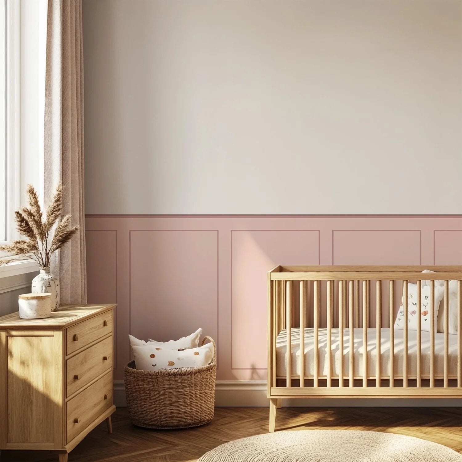 Panelled Wall Panels – Classic Box - Pink
