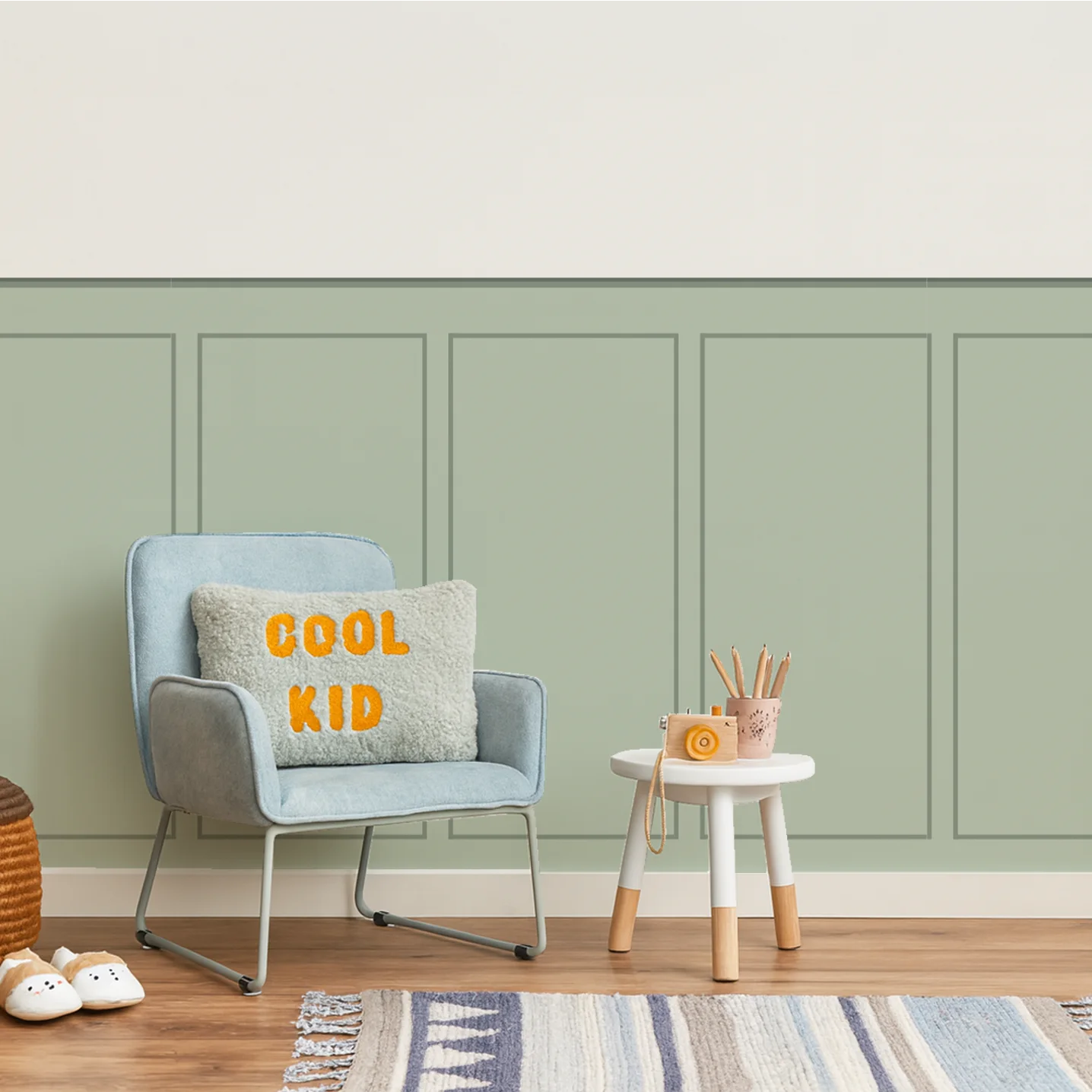 Classic Box - Panelled Wall Panels - Sage - DW11.