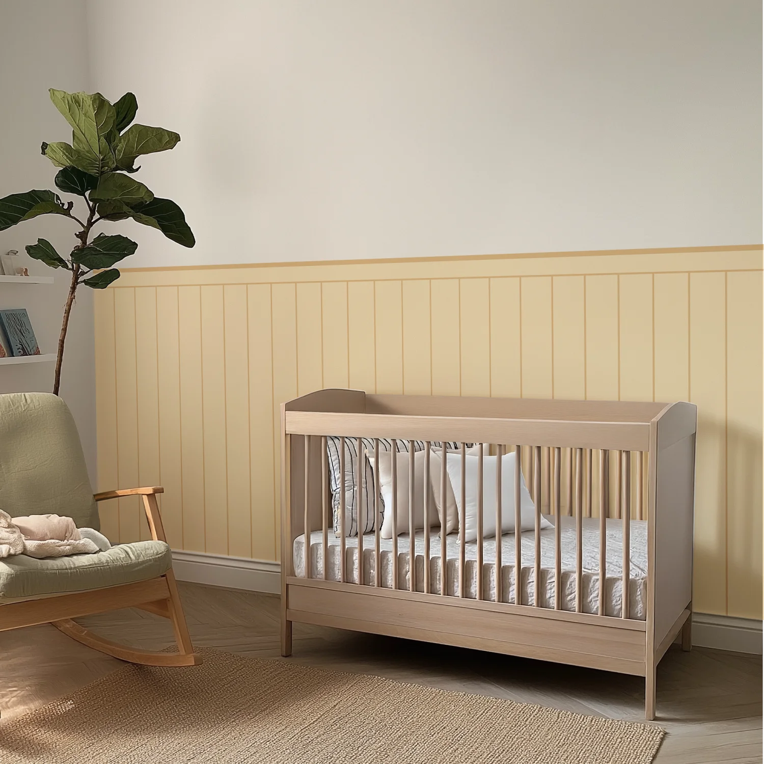 Classic Groove - Panelled Wall Panel - Butter - DW11. Panels