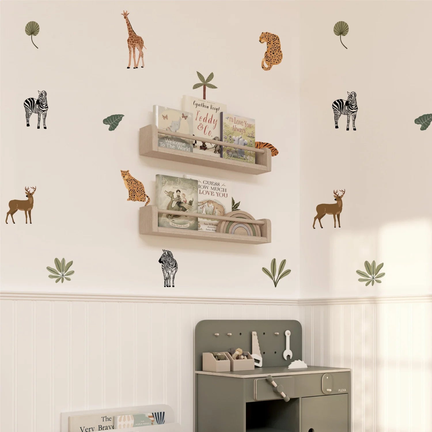Safari Wall Decals – Classic Jungle Animal Set – Cool Kids Sticker Co.