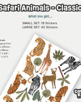 Classic Safari Animal Wall Decals - Decals - Animals