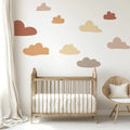 Cloud Wall Decals - Boho - DW3. Rainbow Sun Clouds