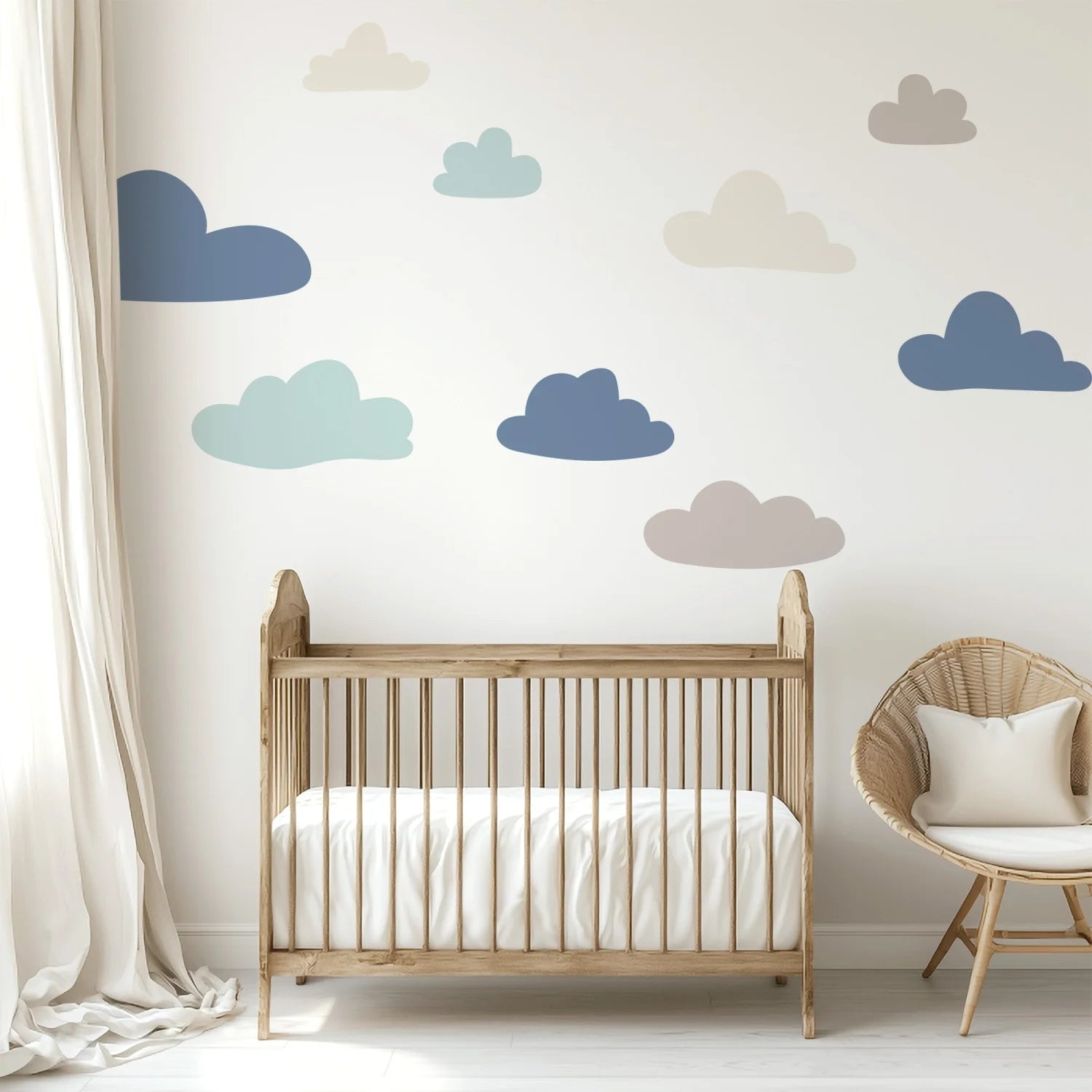 Cloud Wall Decals - Dusk - DW3. Rainbow Sun Clouds