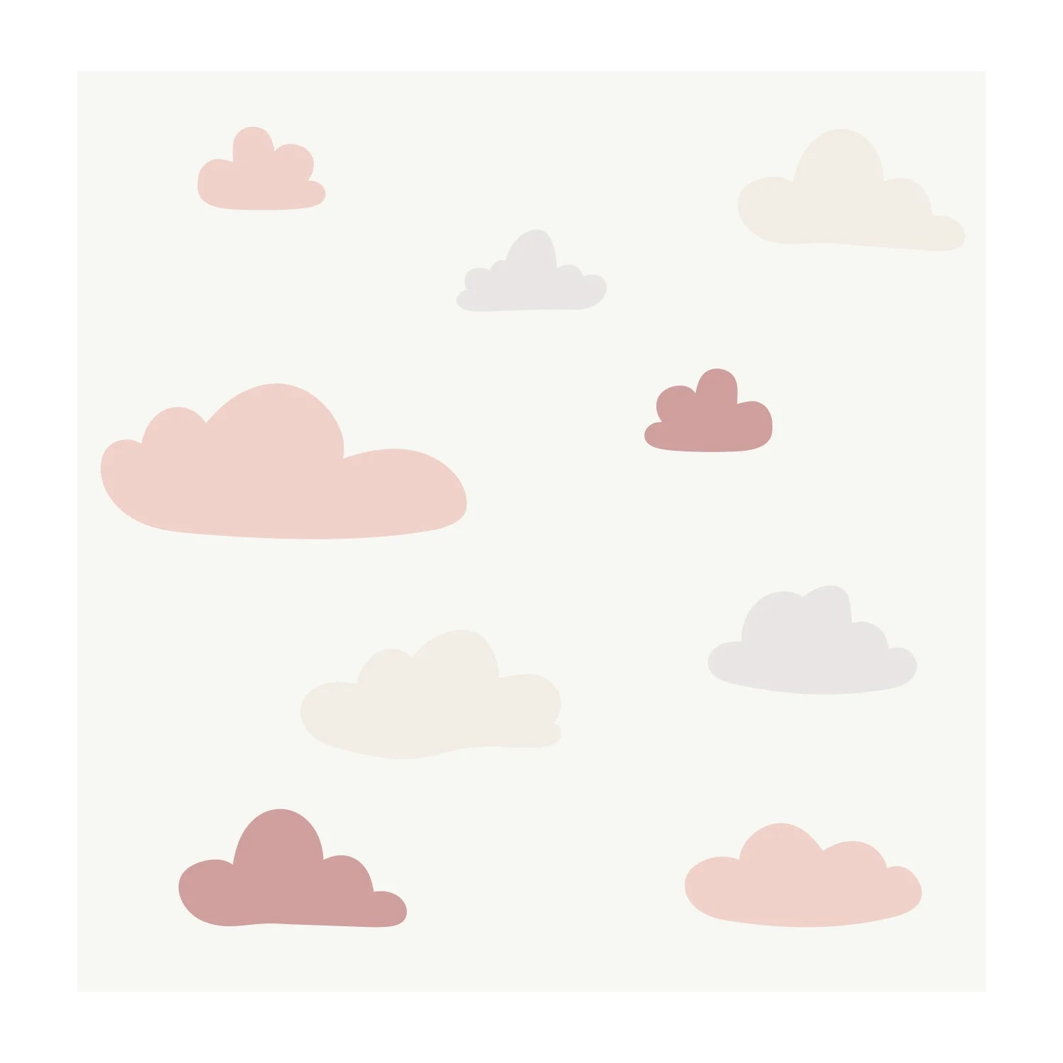 Cloud Wall Decals - DW3. Rainbow Sun Clouds