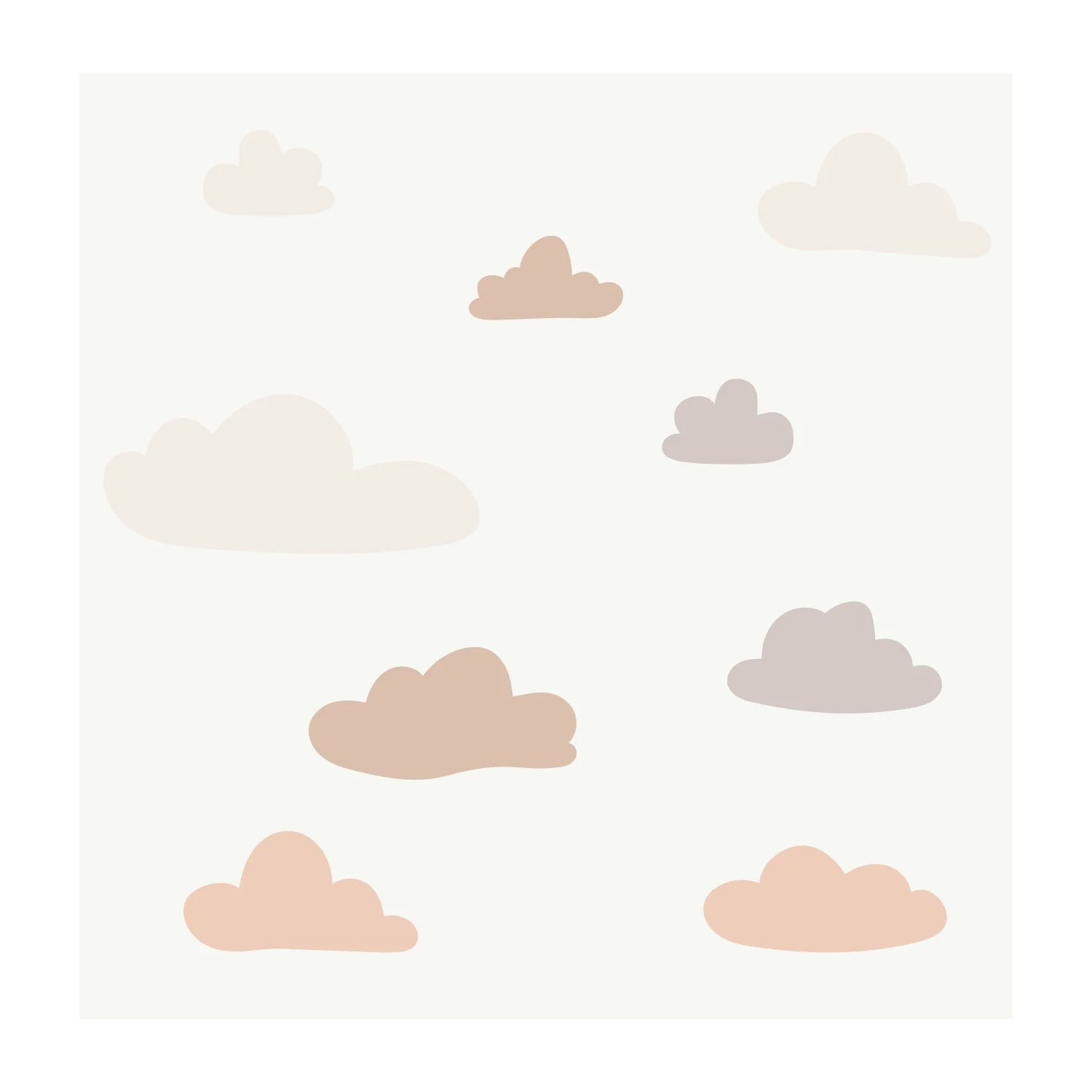 Cloud Wall Decals - DW3. Rainbow Sun Clouds