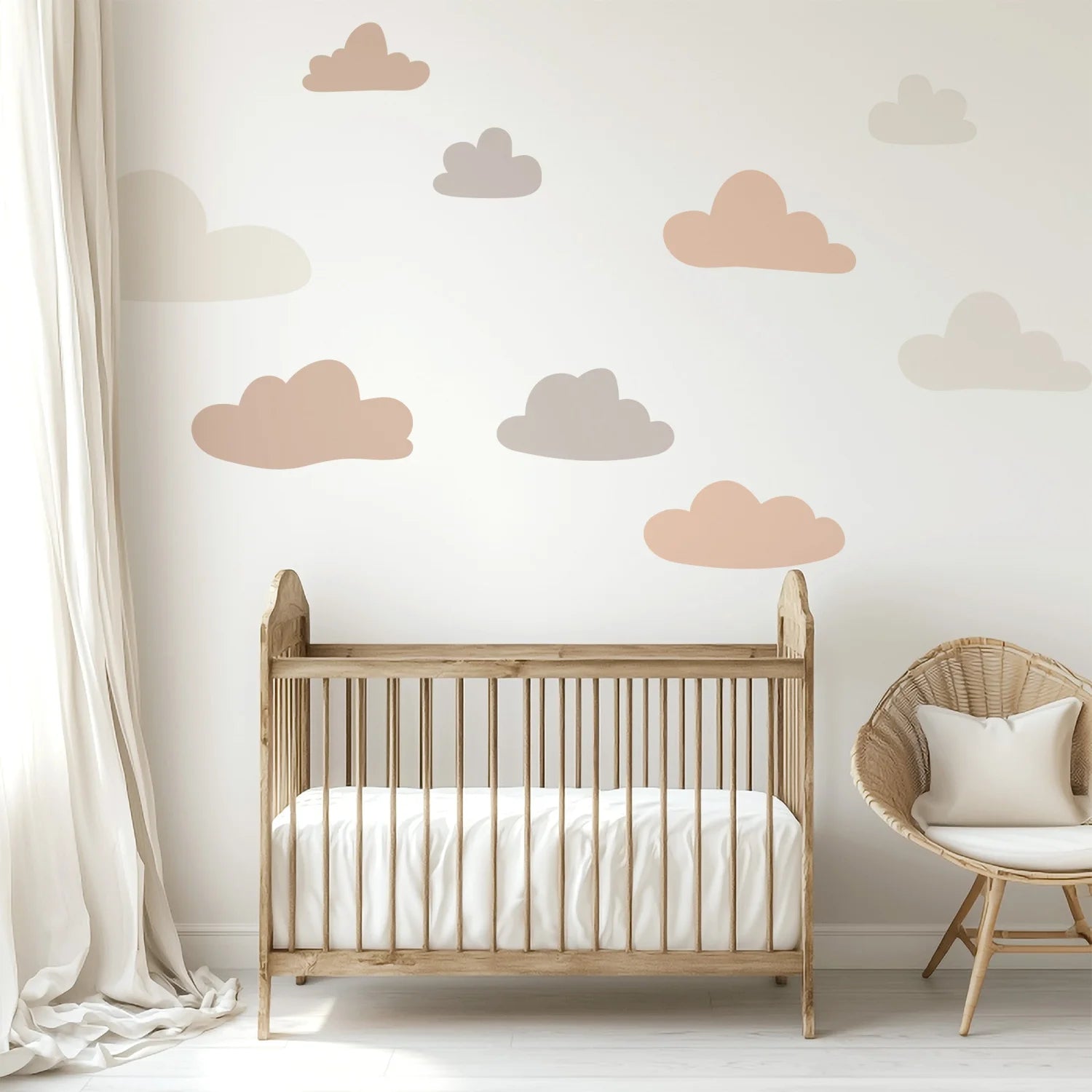 Cloud Wall Decals - DW3. Rainbow Sun Clouds