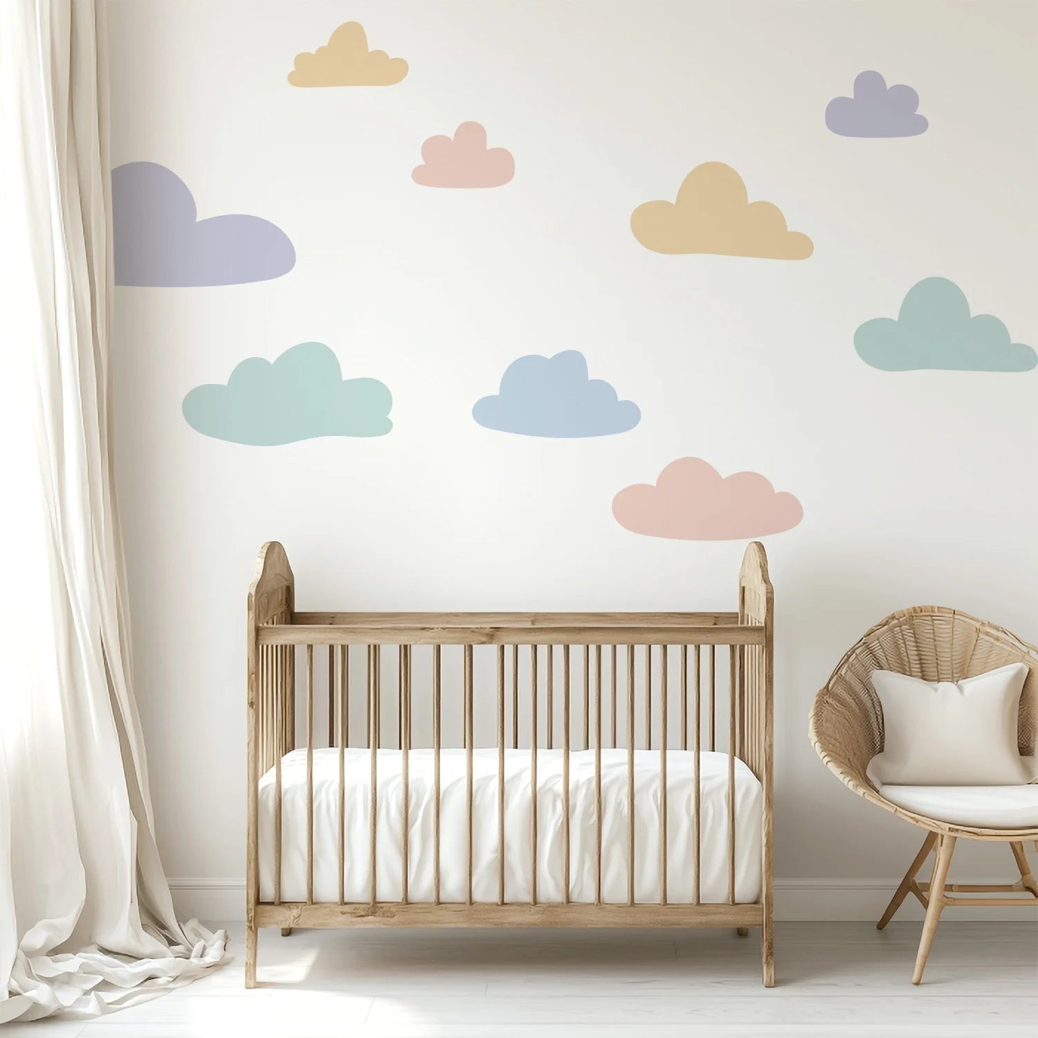 Cloud Wall Decals - Rainbow - DW3. Sun Clouds