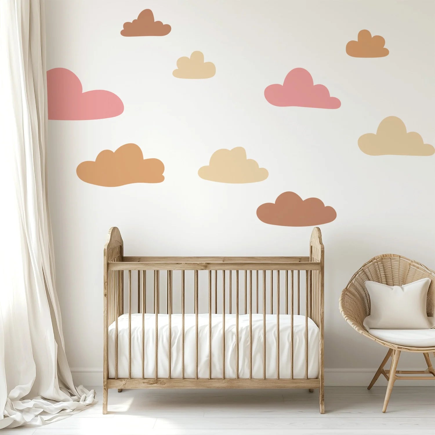 Cloud Wall Decals - Sunset - DW3. Rainbow Sun Clouds