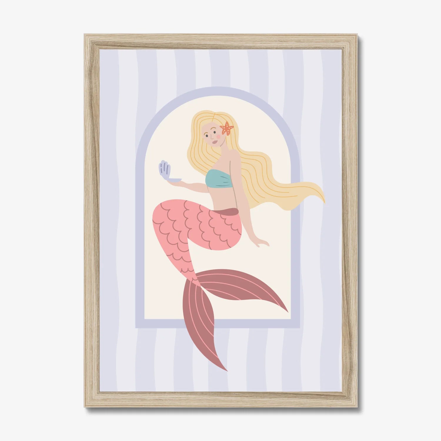 Coco the Mermaid Print - WP1. Wall Prints