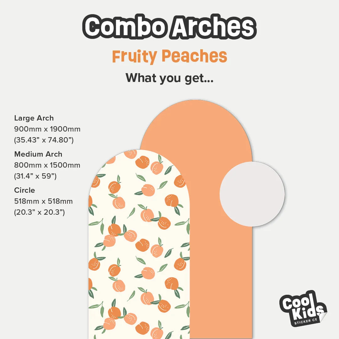 Combo Arches - Fruity Peaches - DW12. Arch Decals