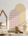 Combo Arches - Gingham Checkered & Rectangle - Butter