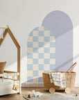 Combo Arches - Gingham Checkered & Rectangle - Lavender