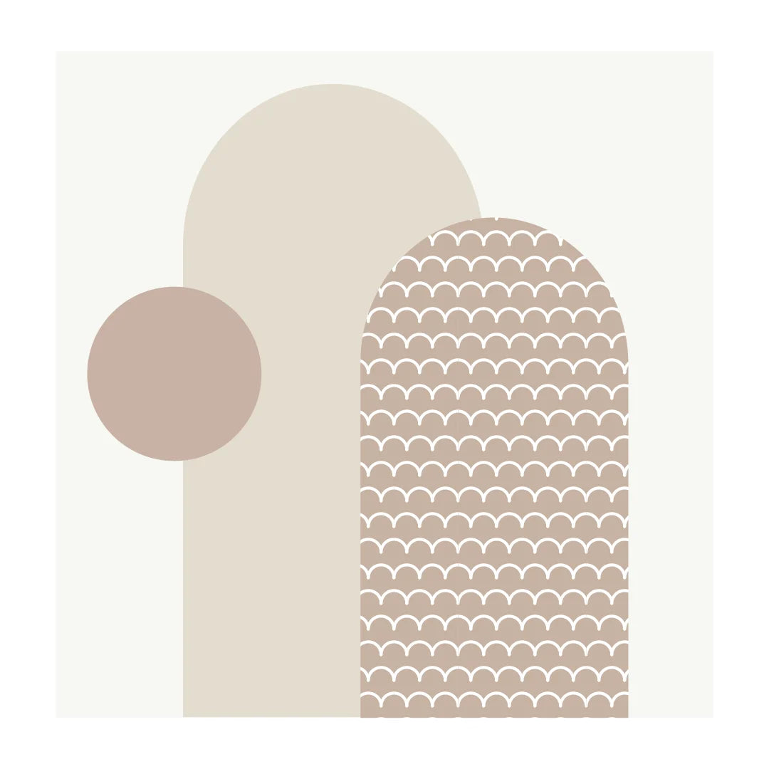 Combo Arches - Scallops Neutral - DW12. Arch Decals