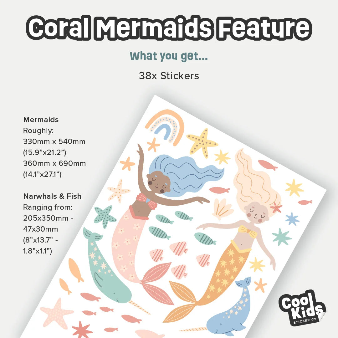 Coral Mermaids - Feature - Decals - Fantasy