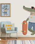 Corner Skater Gator - Right - DW5. Animal Decals
