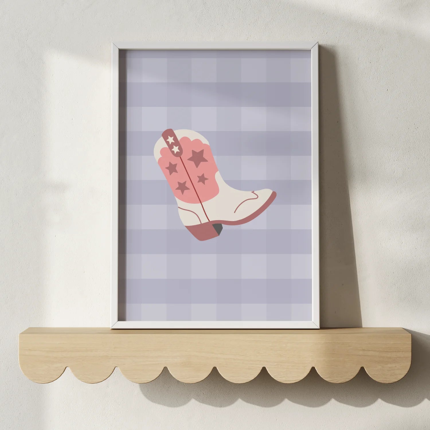 Cowgirl Boot Print - WP1. Wall Prints
