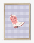 Cowgirl Boot Print - WP1. Wall Prints