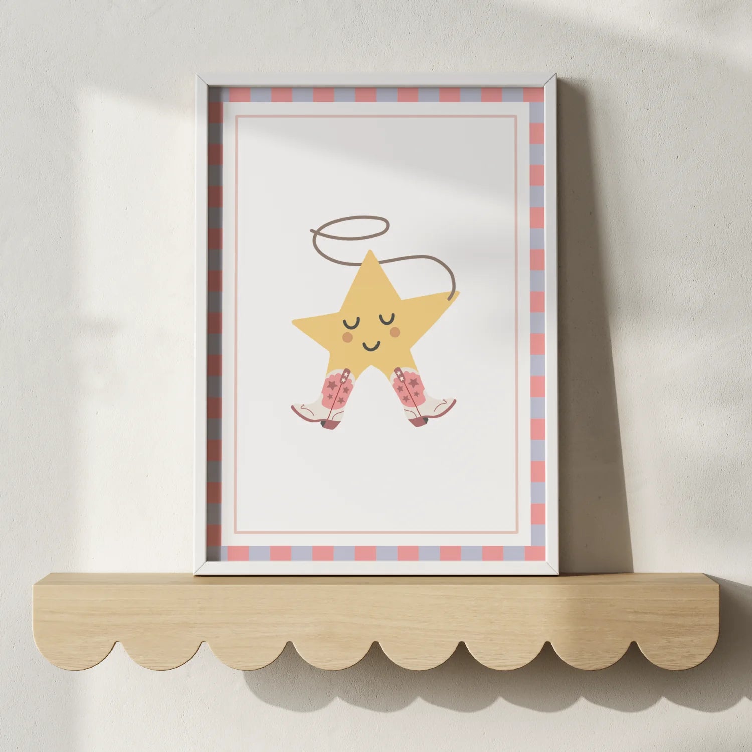 Cowgirl Star Wall Print - WP1. Prints