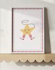 Cowgirl Star Wall Print - WP1. Prints