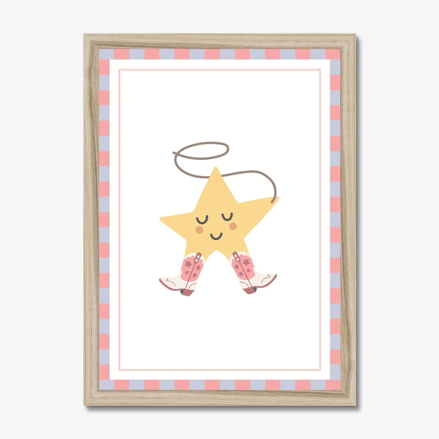Cowgirl Star Wall Print - WP1. Prints