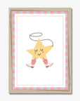 Cowgirl Star Wall Print - WP1. Prints