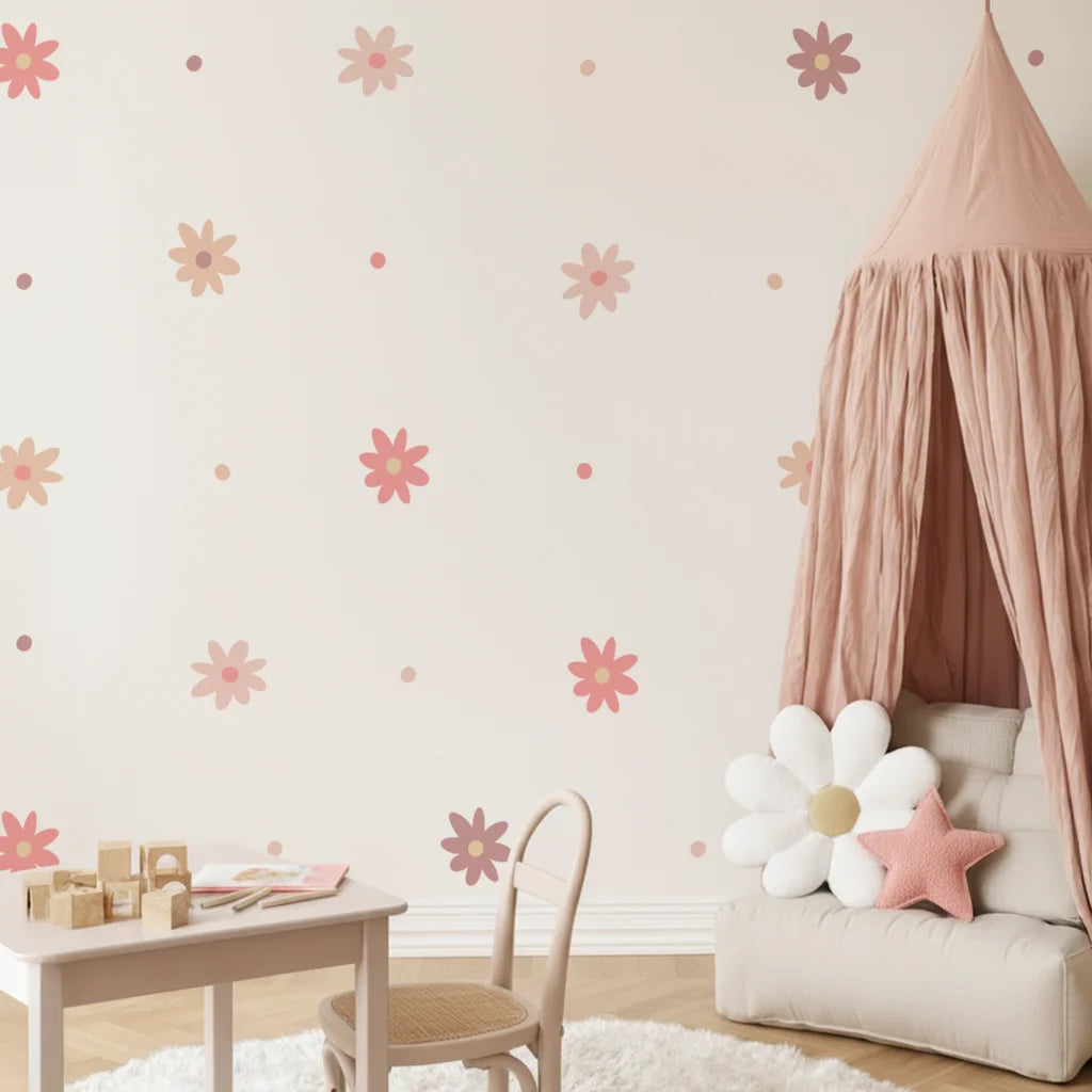 Daisy Floral Wall Decal - DW2. Decals
