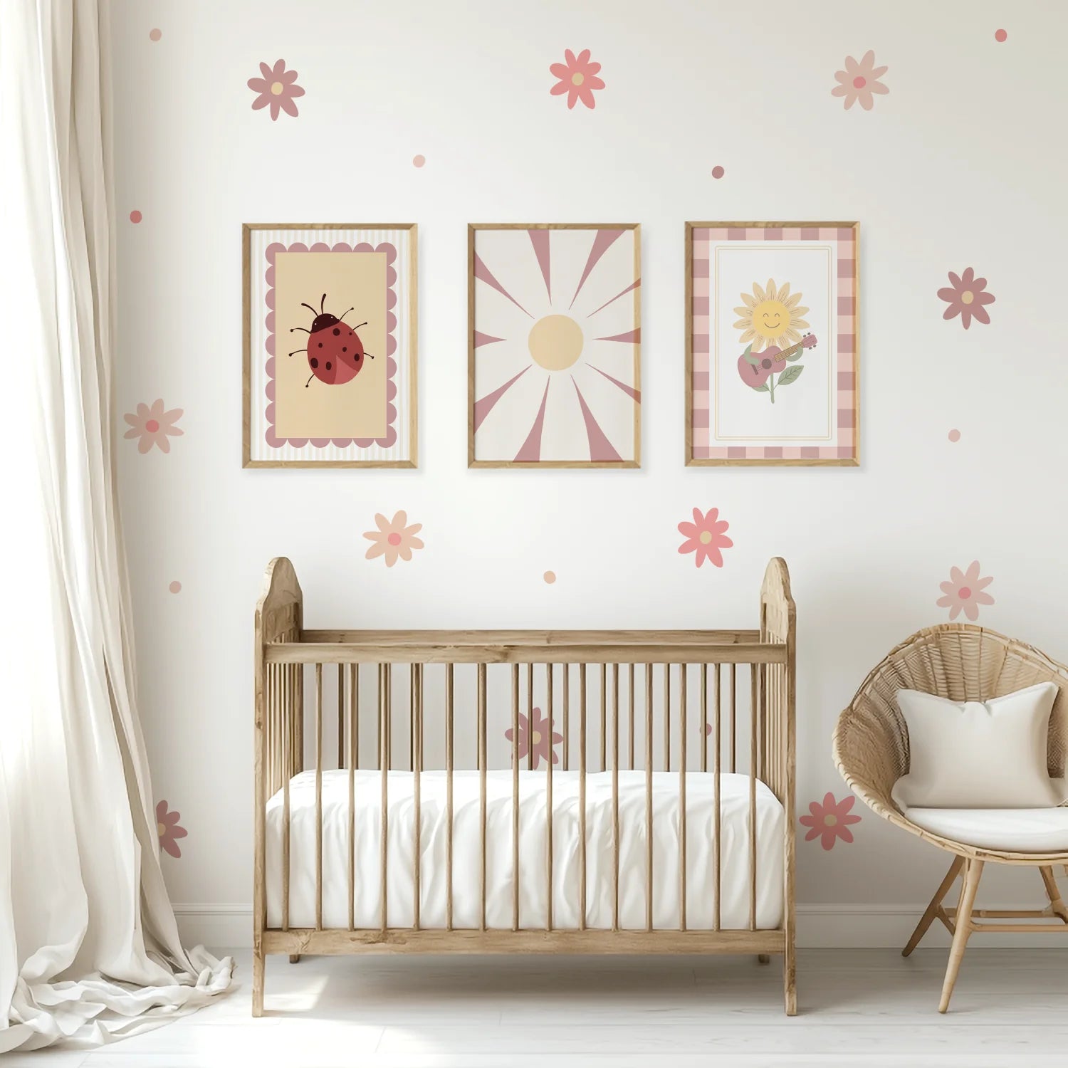 Daisy Floral Wall Decal - DW2. Decals