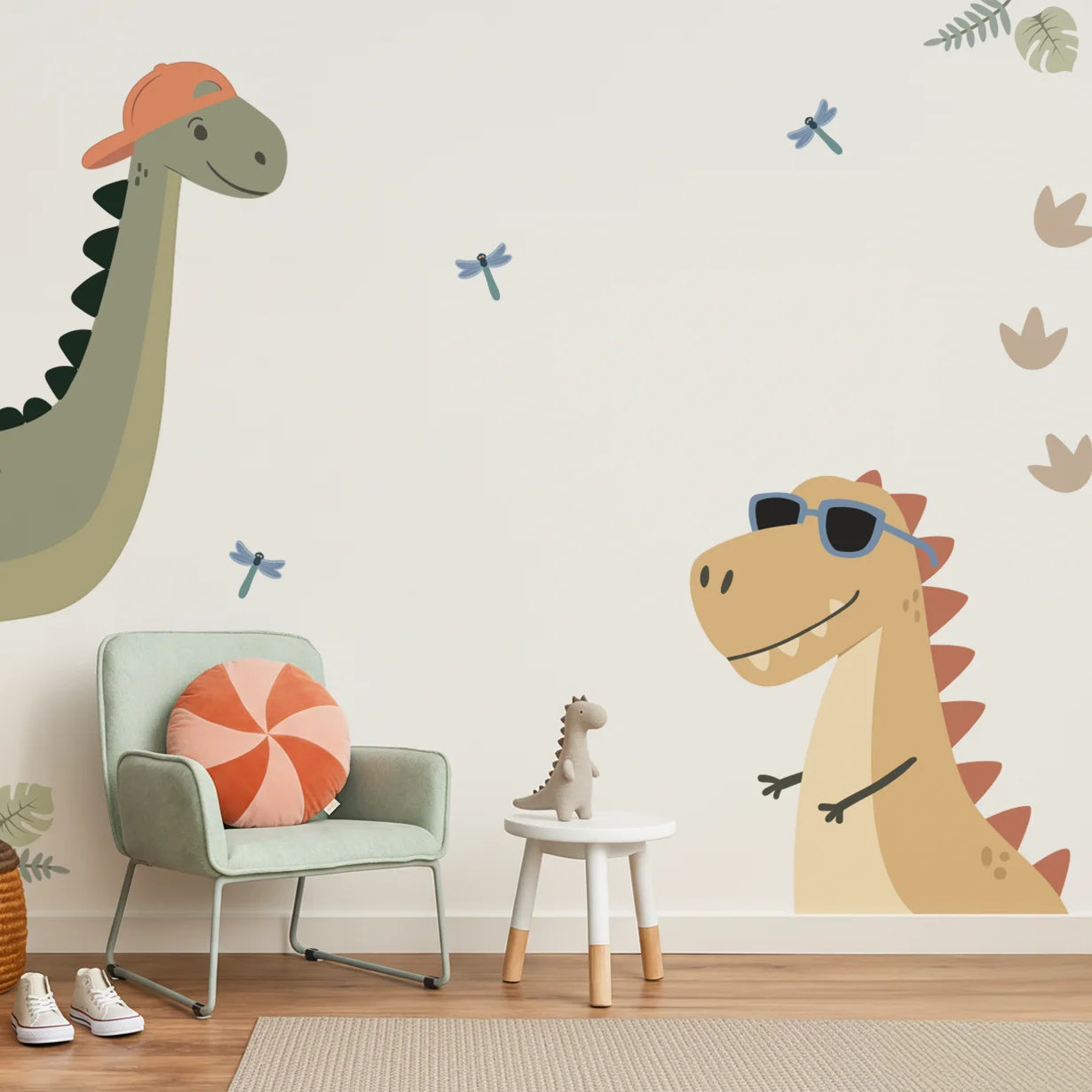 Dino Dudes Wall Decal - Warm - DW5. Animal Decals