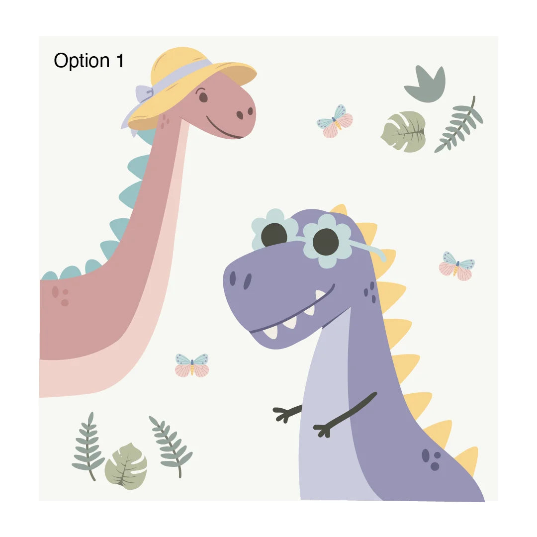 Dino Dudettes Wall Decals - DW5. Animal