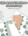 Diplo & Rex Dino Wall Decals - Decals - Animals