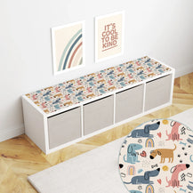 Kallax Shelf Dogs and Paws Decal
