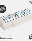 Kallax Shelf Dreamy Whales Decal - Furniture Decals
