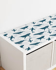 Kallax Shelf Dreamy Whales Decal - Furniture Decals